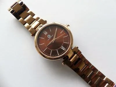Dames horloge Constantin Durmont Model QZ98 1/01 Bruin - Afbeelding 2