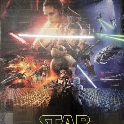 Starwars op canvas doek 60 x 90 cm The Last Jedi