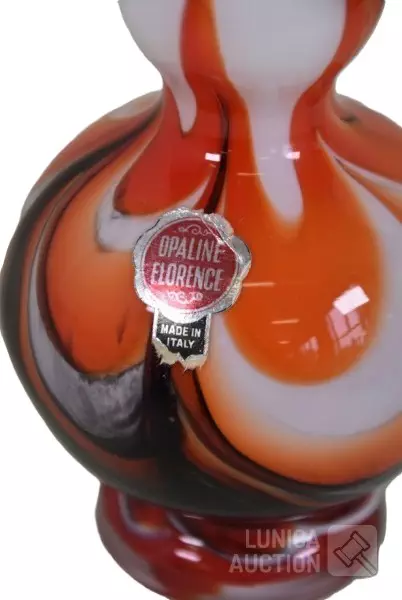 Opaline Florence vaas hoogte 21cm, in goede staat. - Afbeelding 2