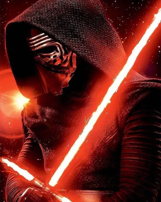 Starwars op canvas doek 60 x 90 cm