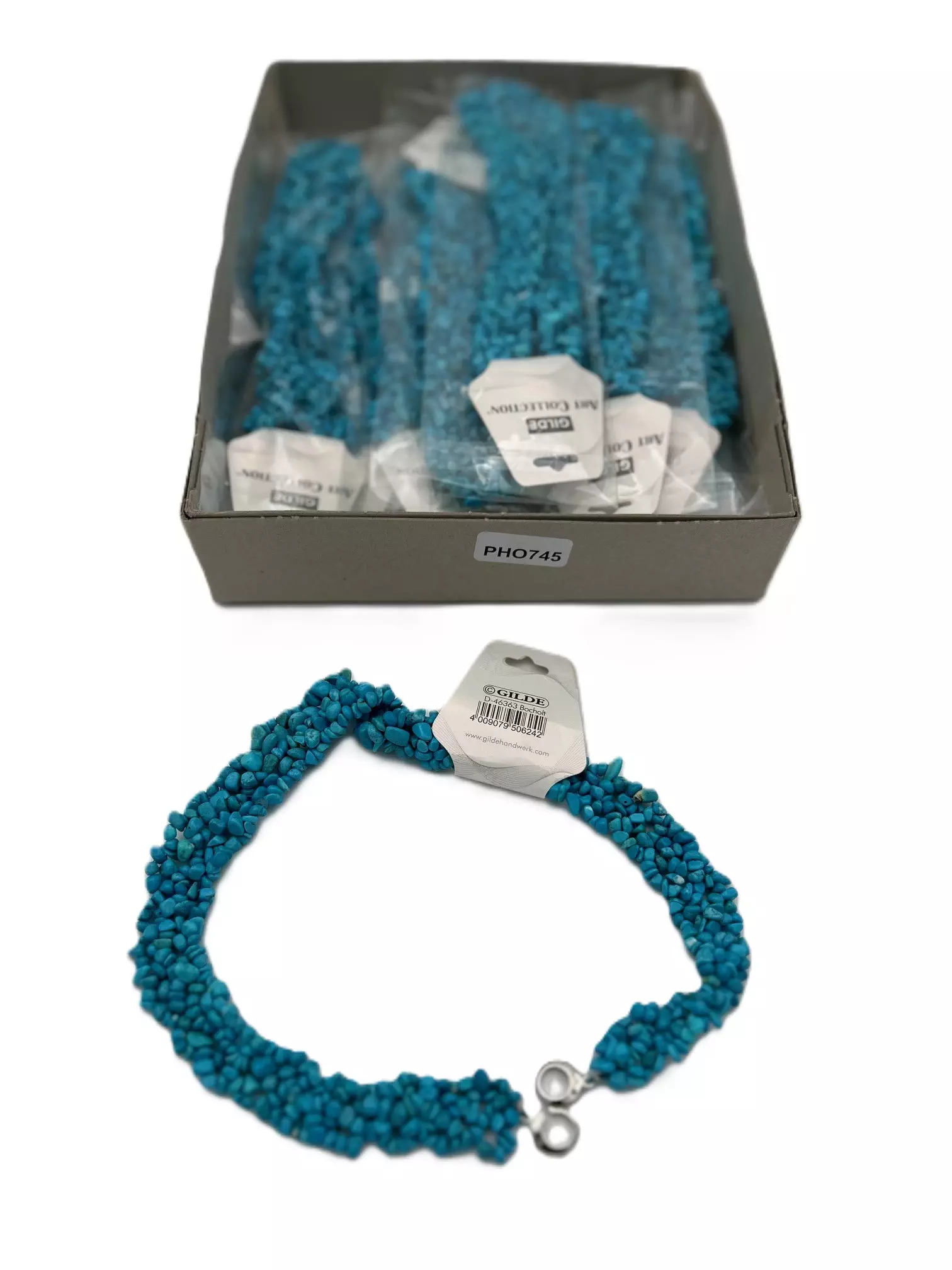 12x Magnesiet halsketting Blauw Gilde - Afbeelding 2